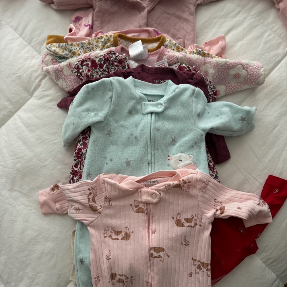 Carter's Baby Onesie Set - Pink and Blue